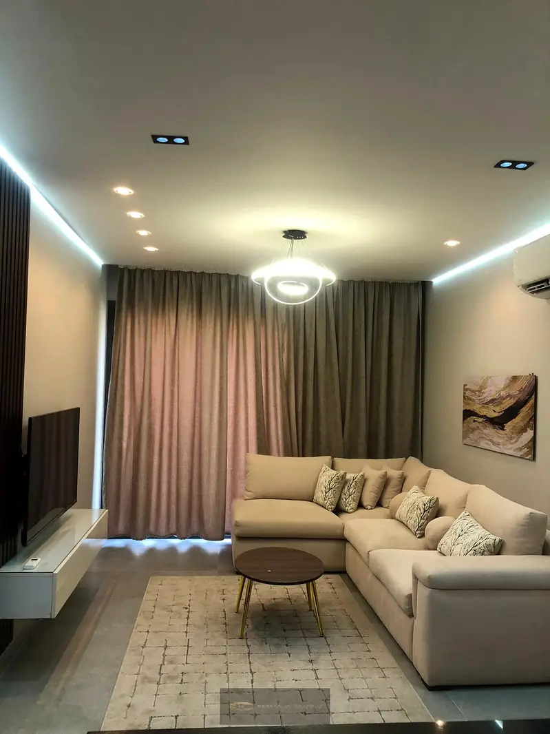 Furnished studio for rent with a garden inside Village West compound, Sheikh Zayed