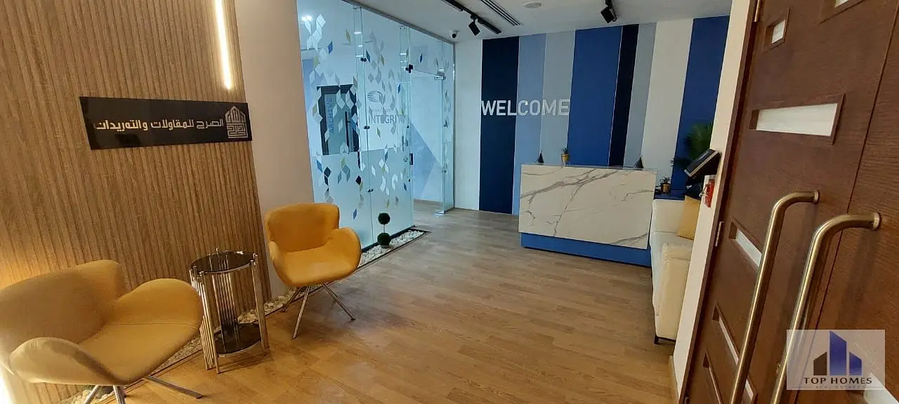 Fully finished, furnished, and air-conditioned office for rent in Fifth Settlement