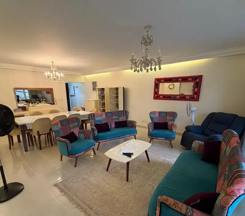 Furnished 162 sqm apartment for rent in Rehab City, Phase 7