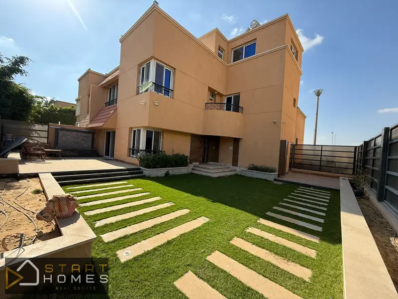 For rent in Rehab City, luxurious finishing villa