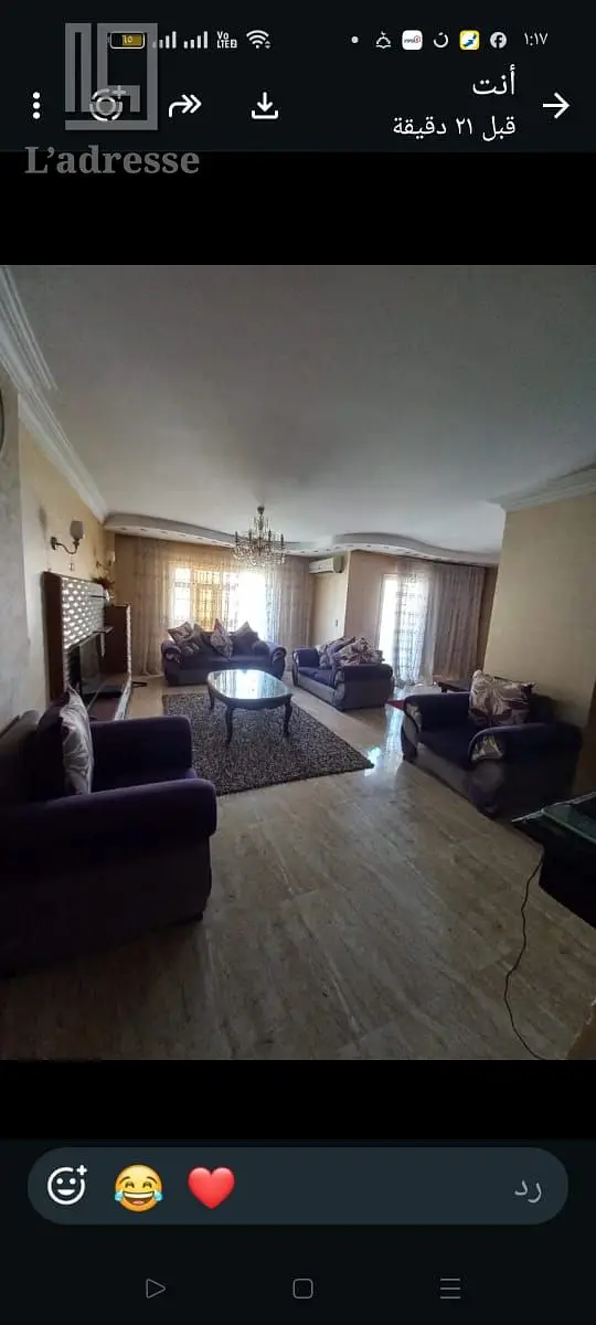 Furnished and fully air-conditioned apartment for rent with flexible terms in Madinaty - Phase B11