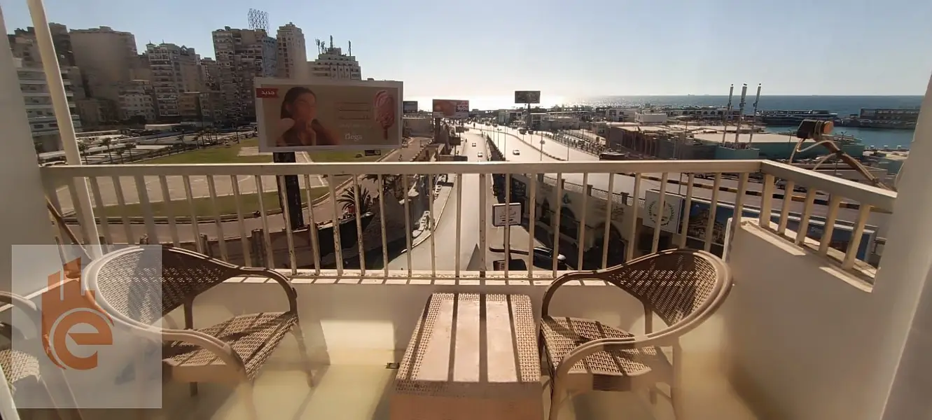 Furnished apartment for rent, first row sea, Sidi Gaber