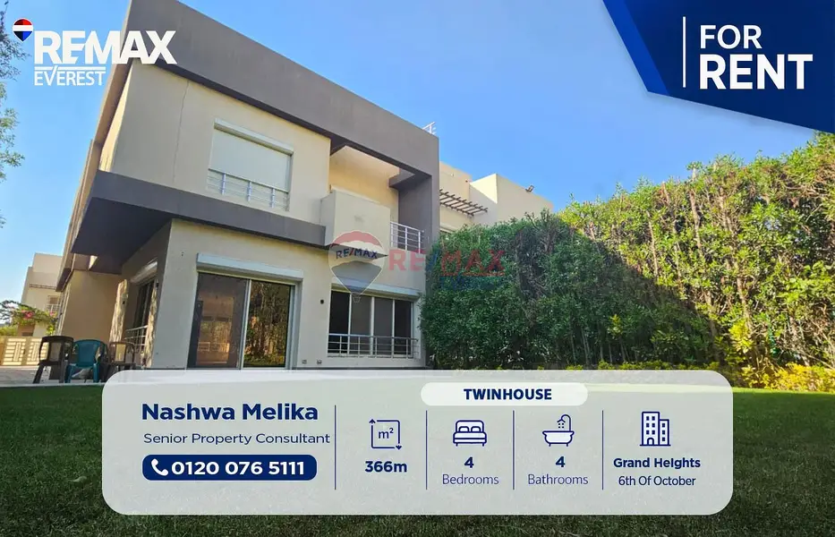 Twin house for rent in Grand Heights - fully finished