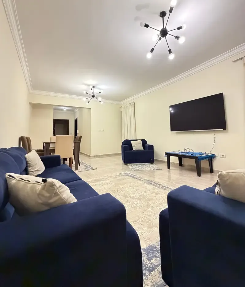 Furnished apartment for rent in Compound Janna Zayed 1, Sheikh Zayed