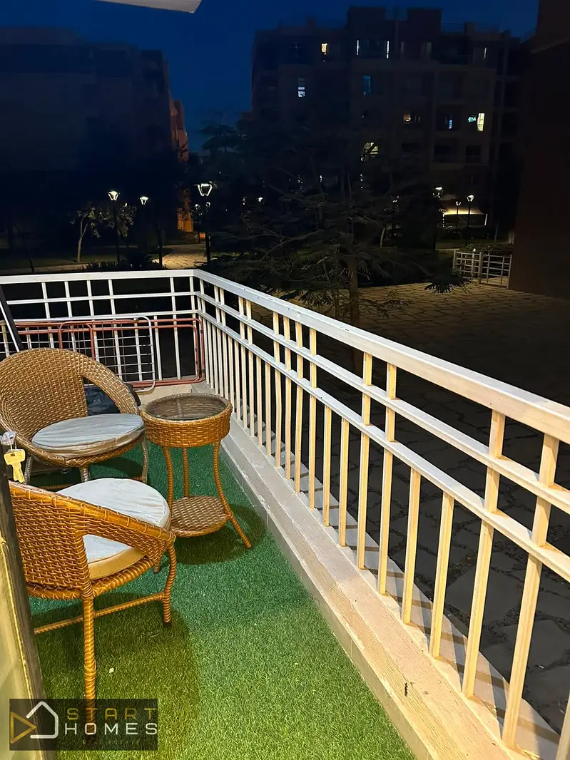 Furnished apartment for rent in Madinaty B11 with garden view
