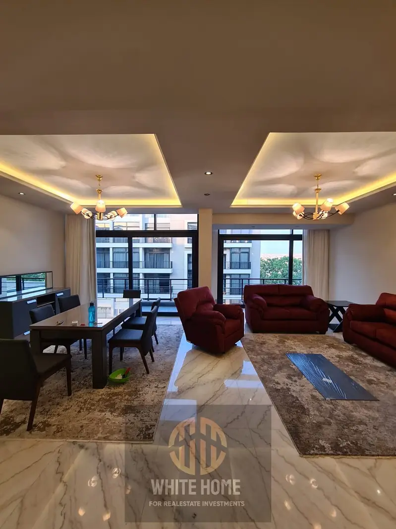 Furnished apartment for rent in The Waterway Compound, New Cairo