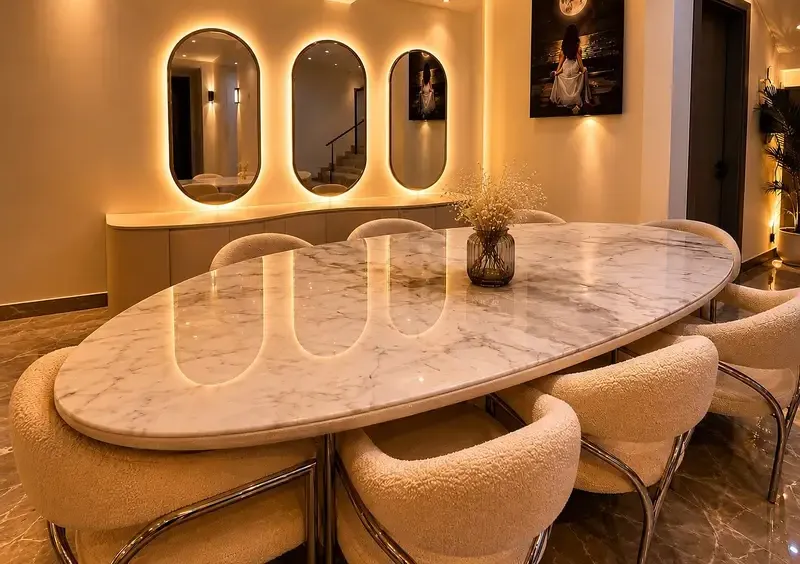 Luxurious furnished townhouse for rent in Patio Al Zahraa – 4 rooms, ultra-lux finishing
