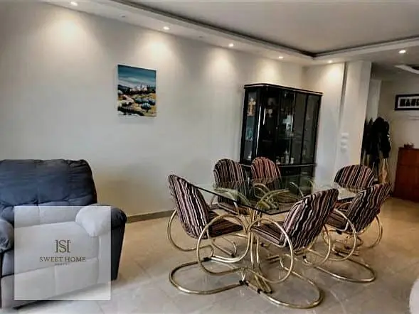 Furnished apartment for rent in Taj City with a garden