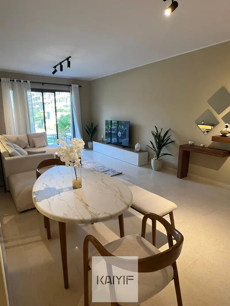 Furnished apartment for rent in Sodic Villette Residence, ground floor