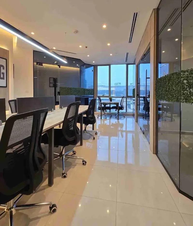 Furnished and fully air-conditioned administrative office for rent in Fifth Settlement