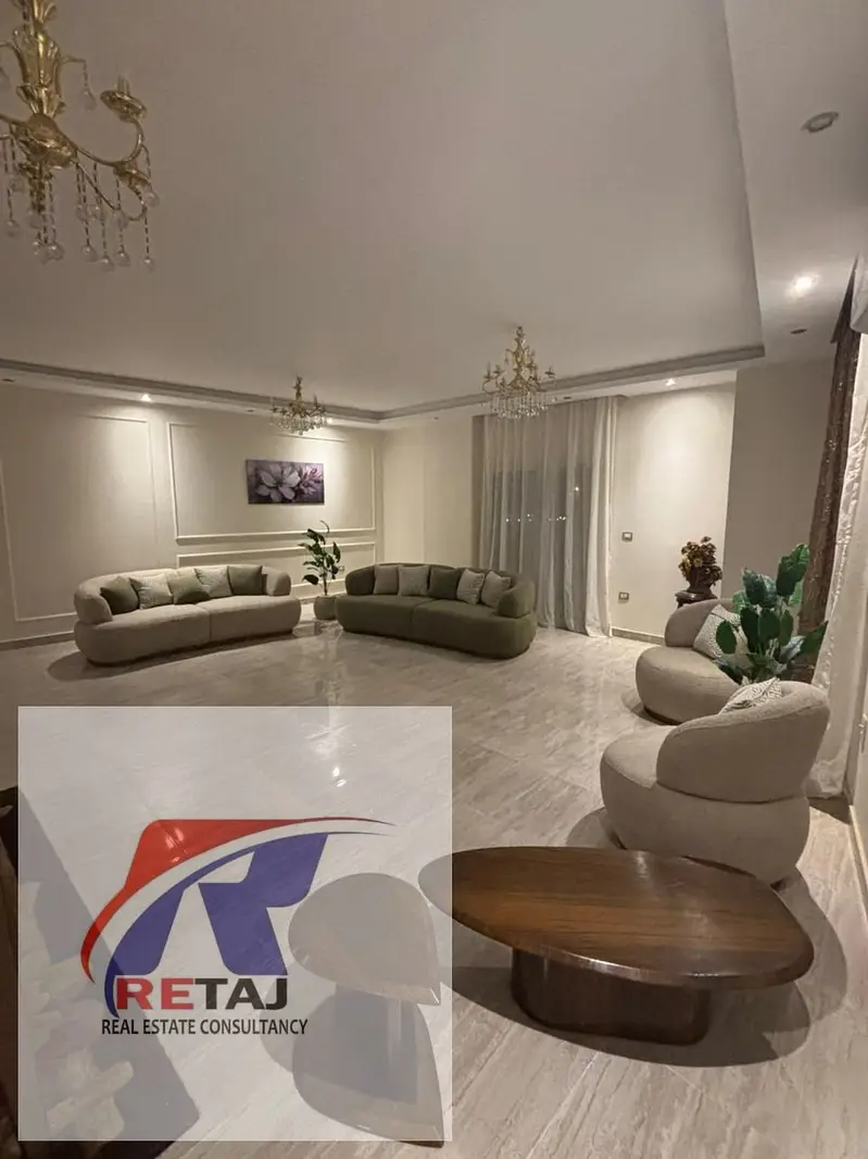 Ultra furnished apartment for rent 300 sqm in Banafsag buildings, First Settlement