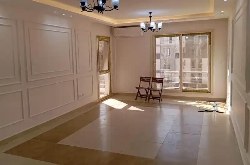 Apartment for rent in Janna Zayed 2 compound with kitchen and air conditioners