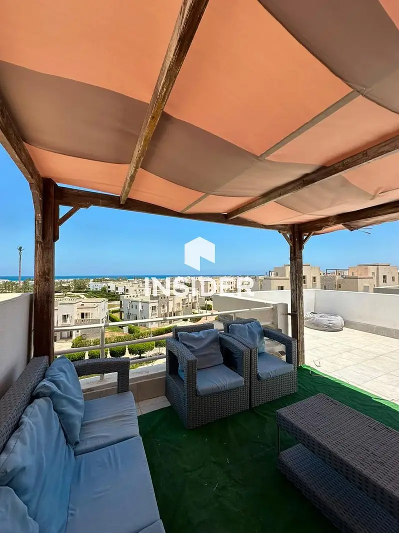 Daily rental duplex in Amwaj with panoramic sea and pool view