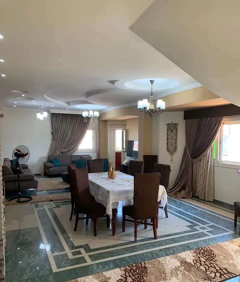 Furnished duplex, 400 sqm, fully air-conditioned, Nasr City