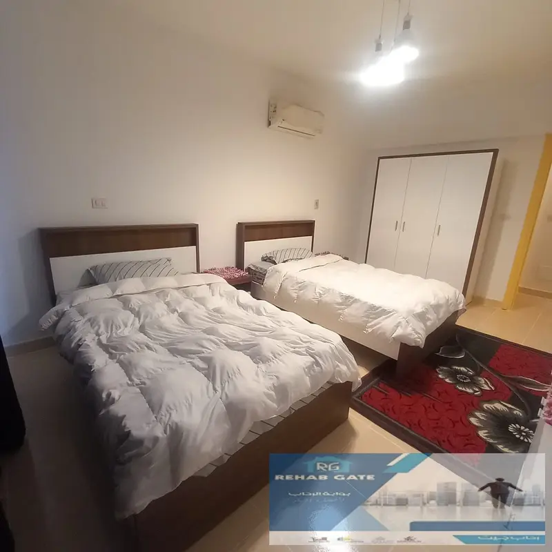 Furnished apartment for rent in Rehab City 2, steps from the Eastern Market