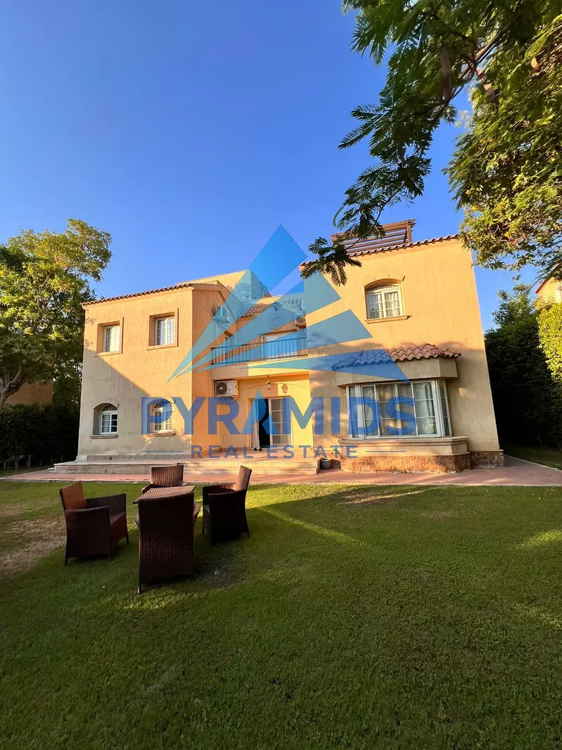 Furnished villa for rent in Madinaty, facing Open Air