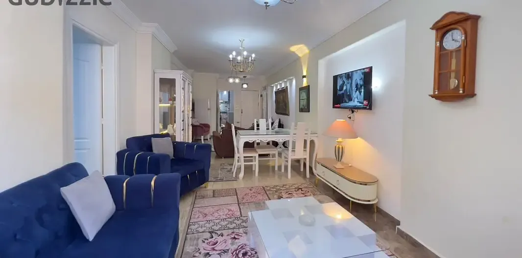 Furnished apartment for rent in Smouha, fully air-conditioned