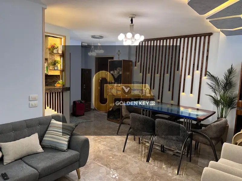 Distinct apartment for rent in Madinaty B6, super lux, garden view