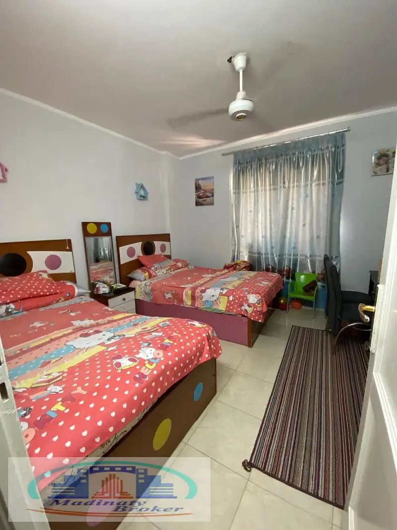 Furnished apartment for rent in Madinaty B1, ground floor with garden