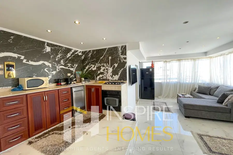 Furnished apartment for rent in Mostafa Kamel, directly on Abou Keir Street