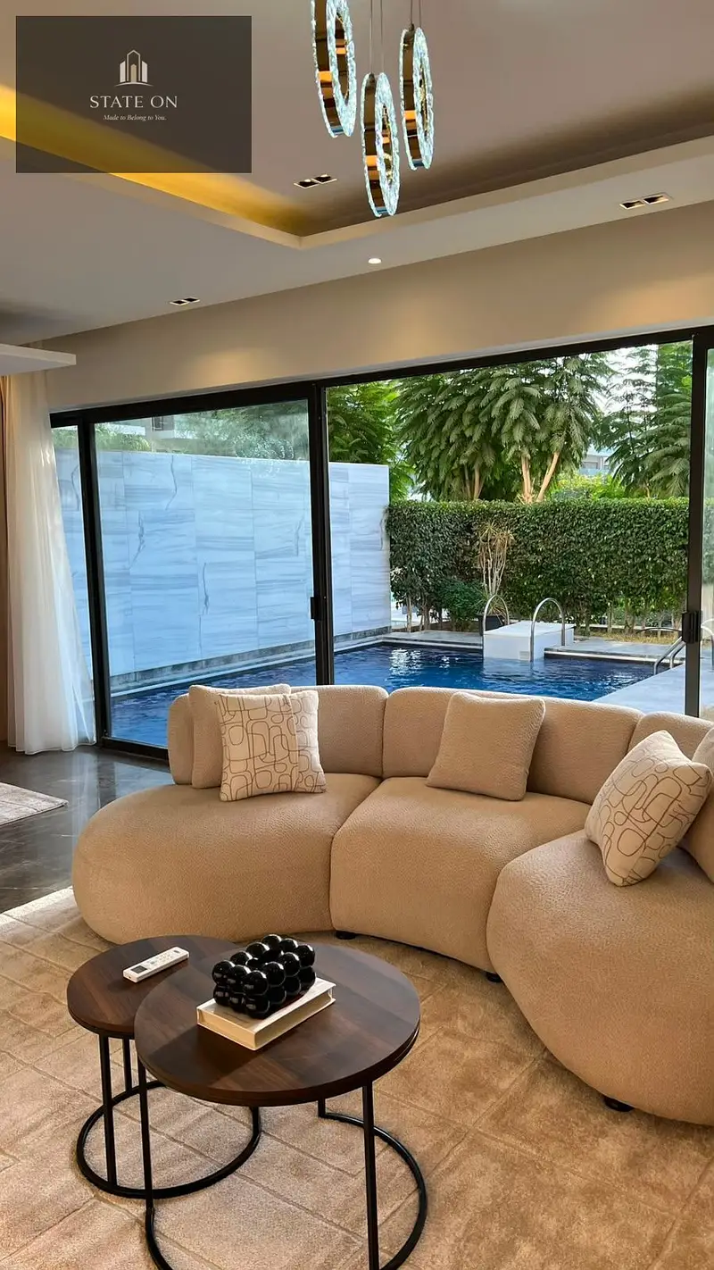 Luxurious furnished apartment for rent in Lake View Residence Compound, New Cairo