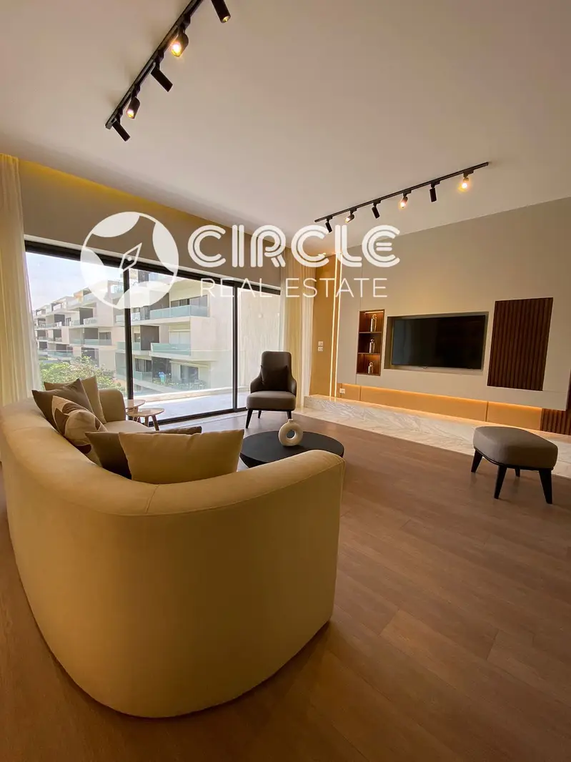 Fully furnished 144 sqm apartment with 2 bedrooms for rent in Lake View Residence Compound, 5th Settlement