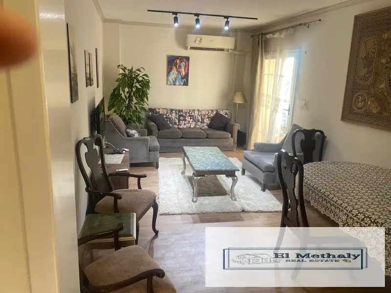 Furnished apartment for rent in Madinaty B7 with garden view