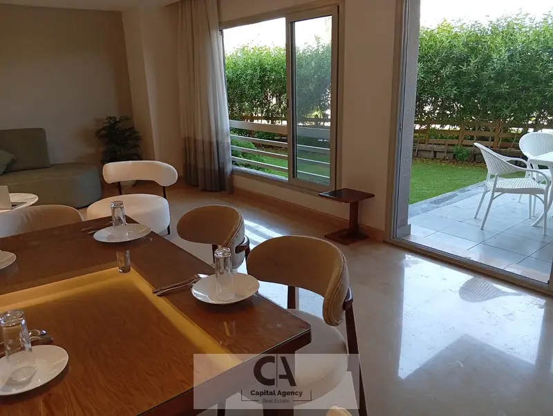 Furnished apartment with garden in Cairo Festival City Compound - New Cairo