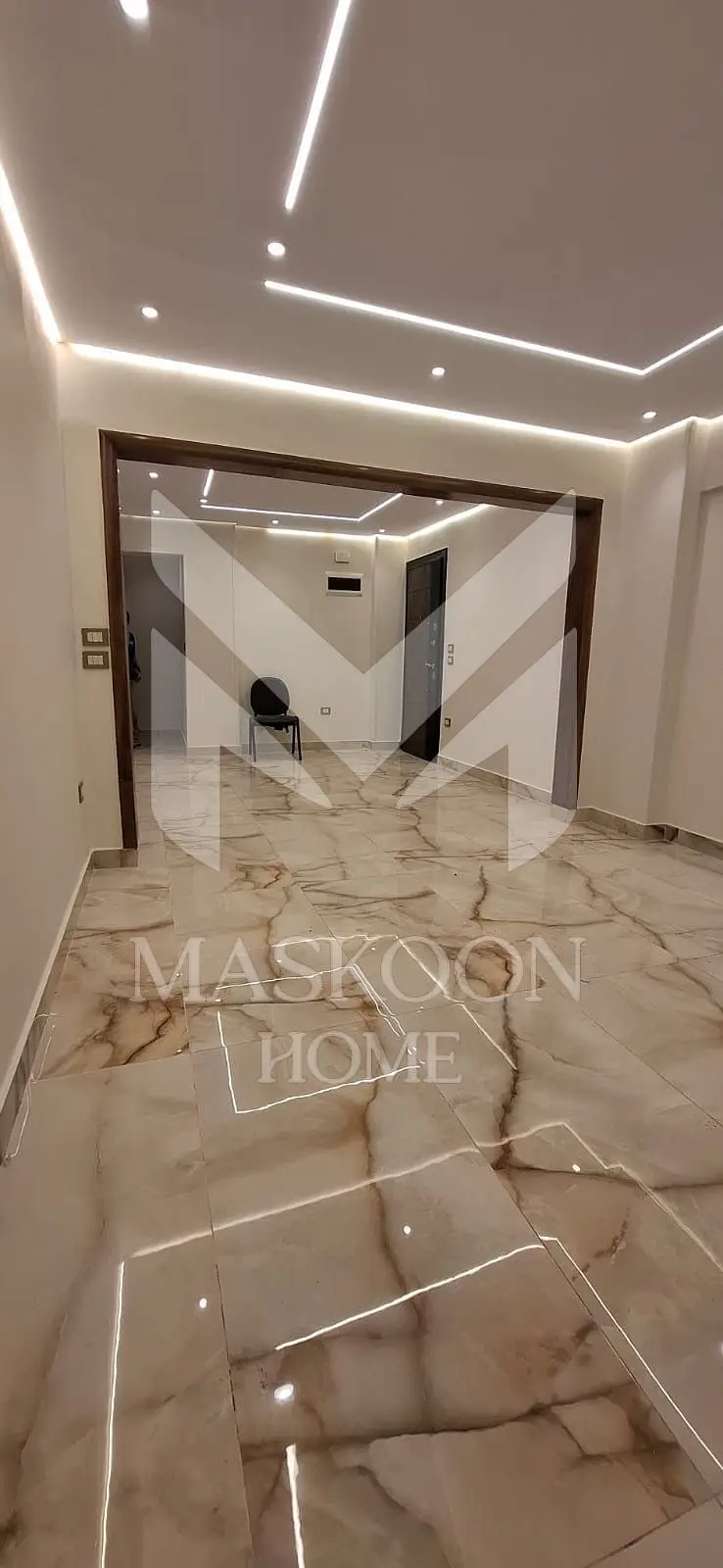 Super lux apartment for rent in Saba Pasha, third row from the sea