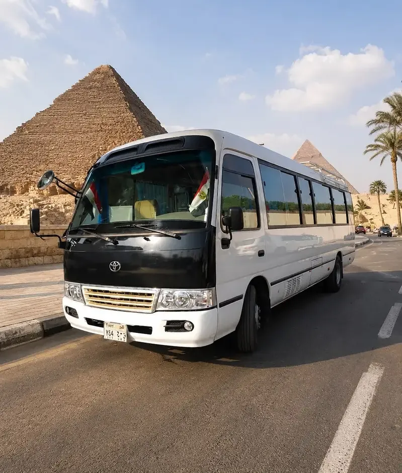 ايجار كوستر تويوتا 21 كرسي الى دهب