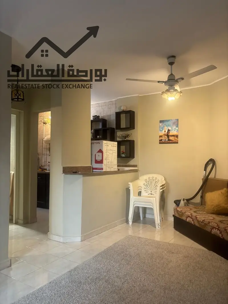Furnished Ground Floor Studio with Garden for Rent in Rehab City