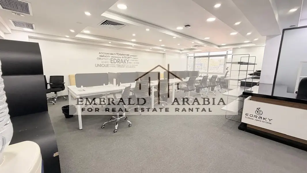 مكتب إداري للإيجار 500 متر مجهز بالكامل