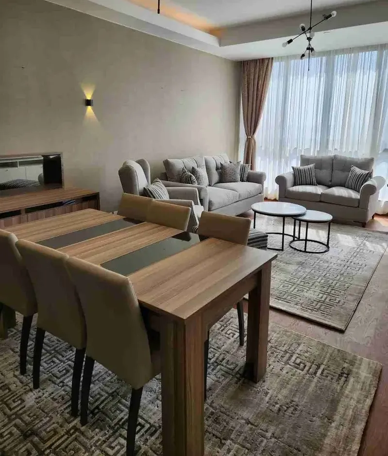 Furnished apartment for rent in Aeon Towers with a view of Mall of Arabia