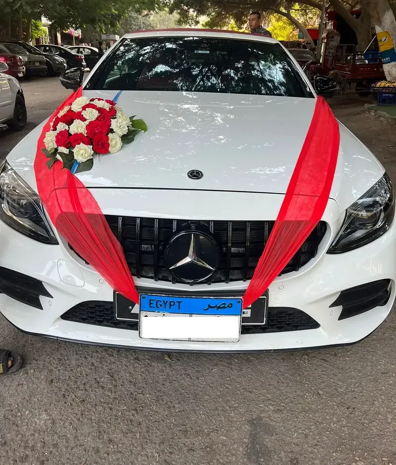 مرسيدس C 200 AMG كابورليه 2021 لزفاف العروسين بالسائق