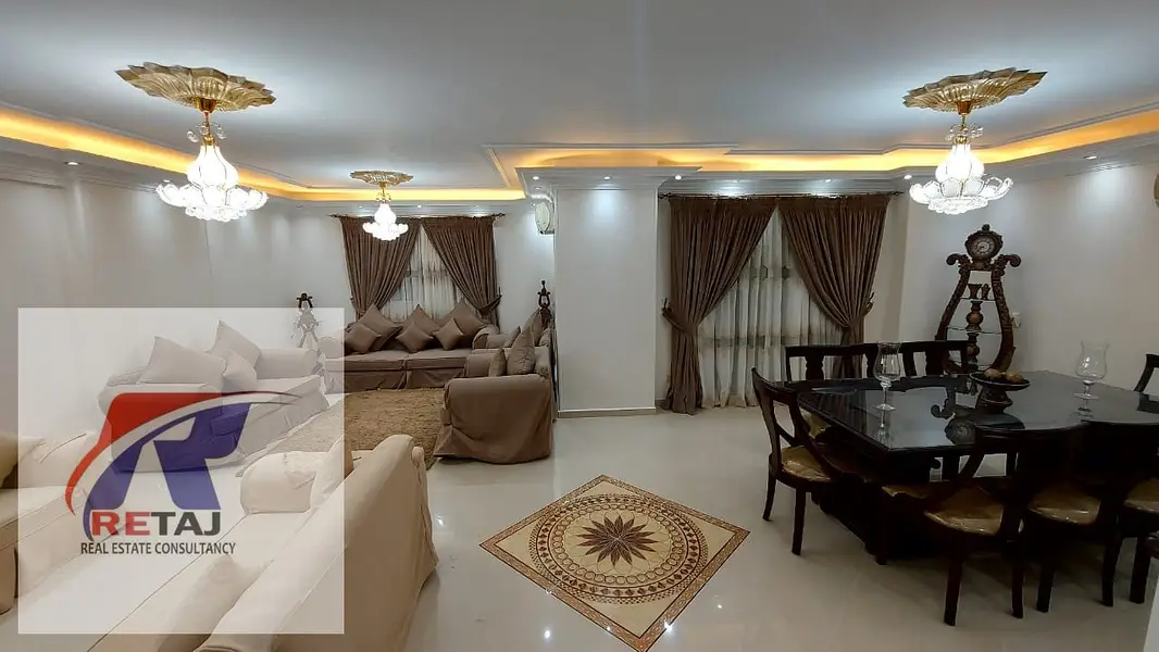 Furnished, fully air-conditioned apartment for rent in Nasr City - 8th District