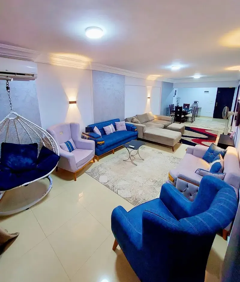 Hotel apartment, 3 rooms and reception, Sidi Bishr, second row from the sea