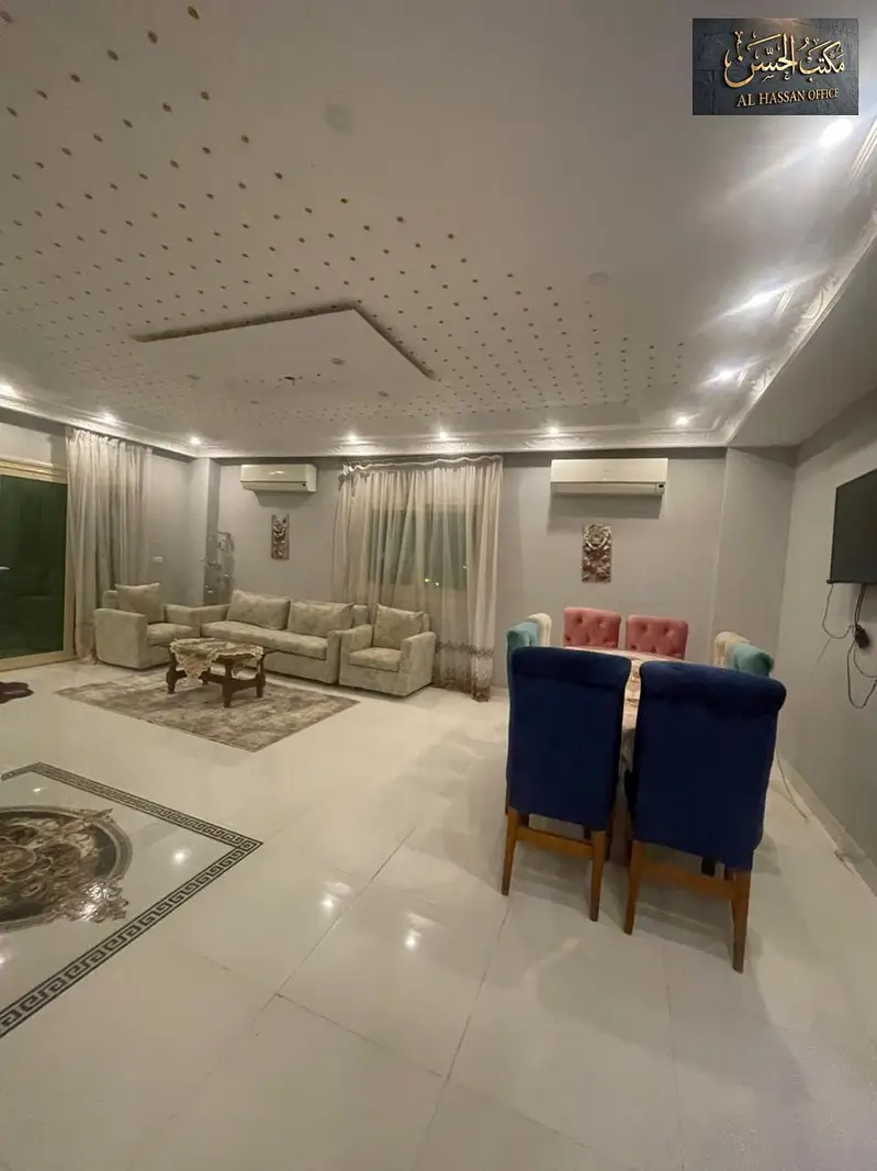 Furnished apartment for rent in 5th District, Sheikh Zayed, overlooking ZED Park