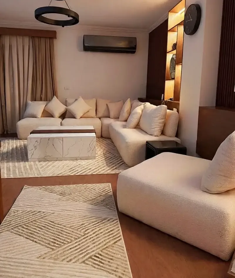 Furnished 90sqm Apartment for Rent in Rehab City, Hotel Finishing