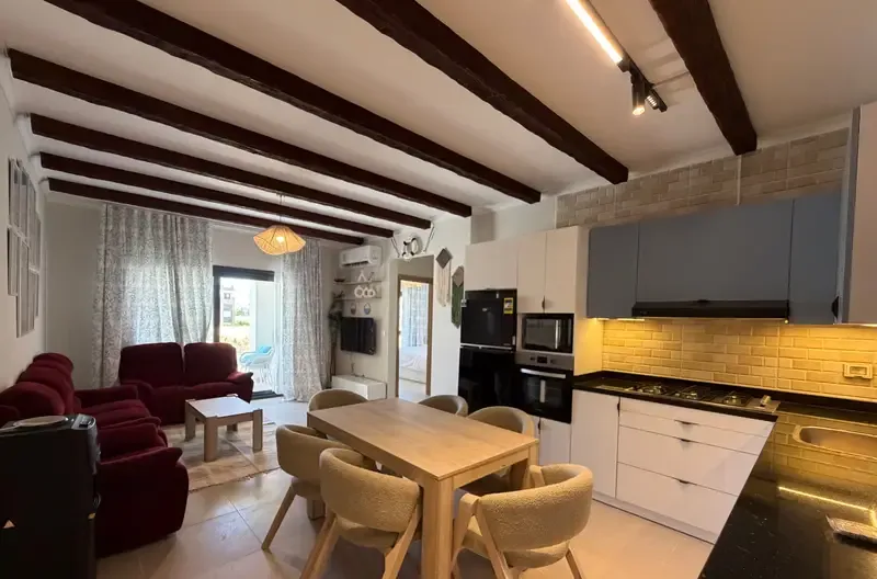 Chalet for rent, 2 bedrooms + hall with garden in Gaia, Ras El Hekma