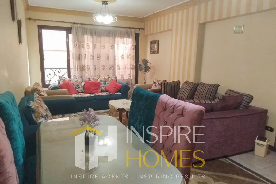 Furnished apartment for rent in Smouha, 100m, open view