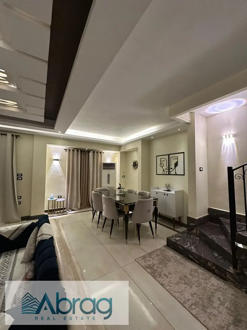 Furnished townhouse for rent in Karma Residence Compound, Sheikh Zayed