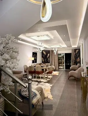 Furnished villa for rent in Continental Gardens Compound, Sheikh Zayed