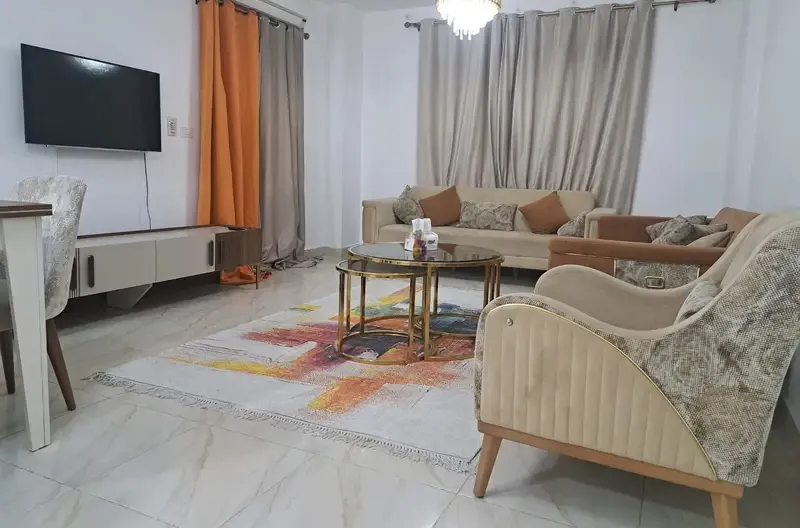 Furnished apartment for rent in Madinaty (Phase B12) - Garden View
