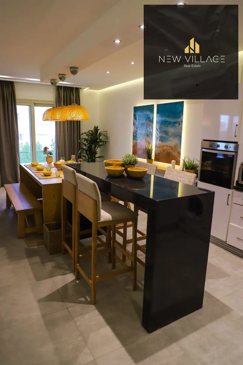 شاليه للإيجار في هاسيندا وايت – 3 غرف ماستر – فرش Ultra Modern
