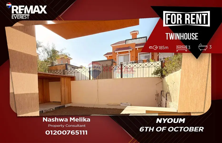 Twin house for rent in Nyoum October Compound