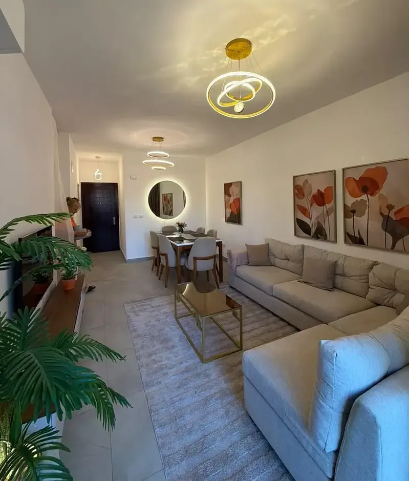 Furnished apartment for rent in Madinaty B8, second floor