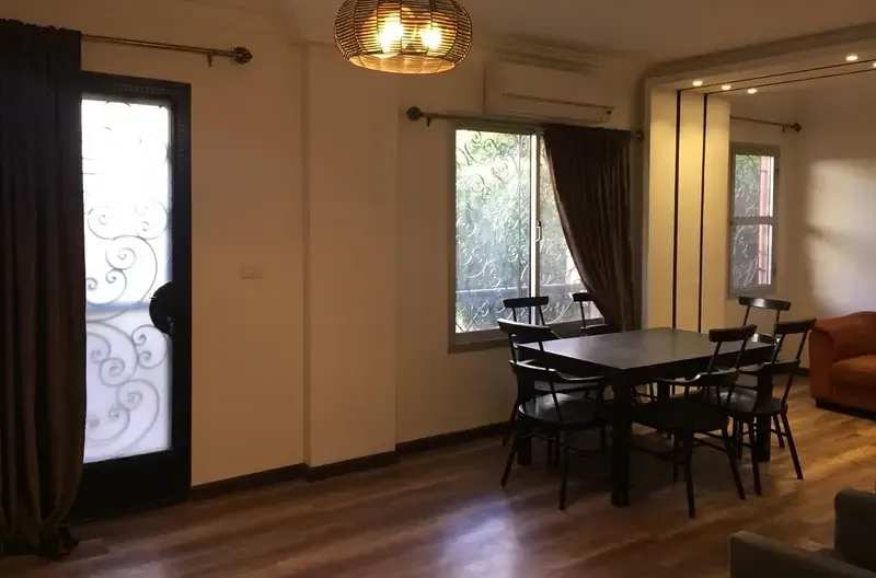 Apartment 136 sqm ground floor with garden for rent in Rehab 1 | Special finishes