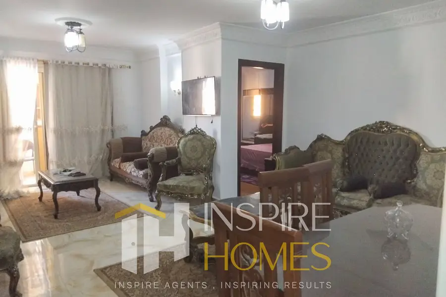Furnished apartment for rent in a prime compound in Smouha