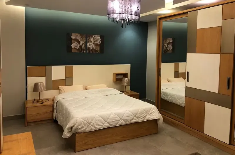 Furnished ground floor apartment for rent in Rehab City 2 - Phase 8