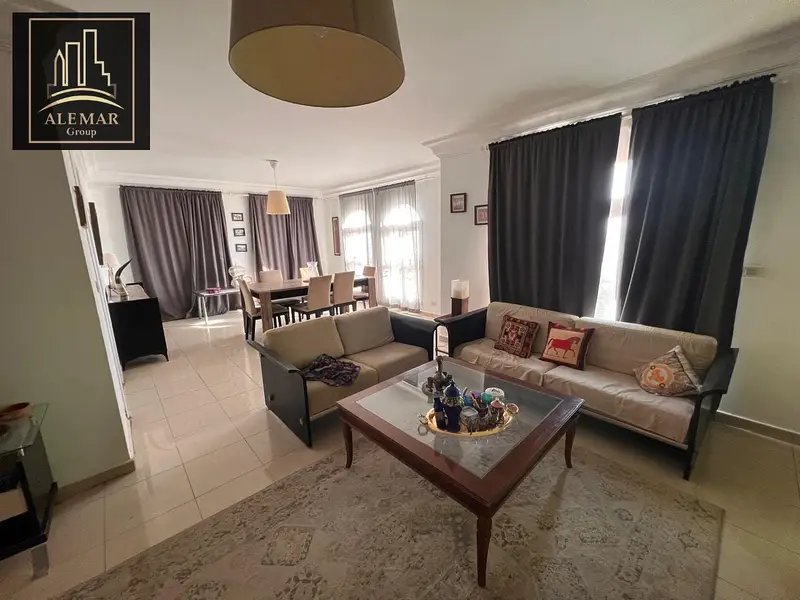 Furnished apartment for rent in Madinaty B1 with open view of the club